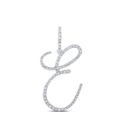 1/2CTW-DIA P1 INITIAL "E" GIFT PENDANT