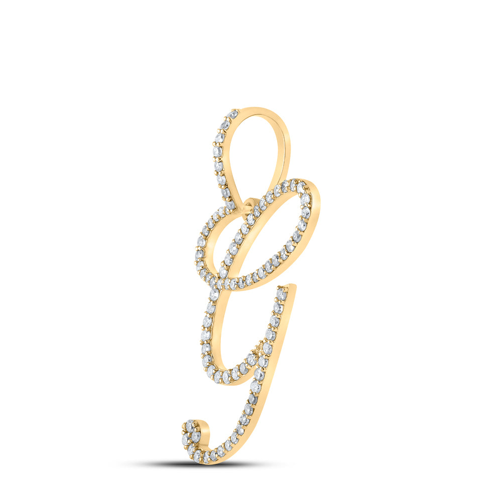 1/2CTW-DIA P1 INITIAL "G" GIFT PENDANT