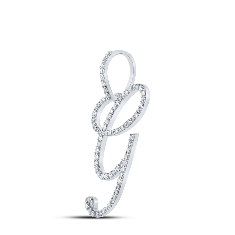 1/2CTW-DIA P1 INITIAL "G" GIFT PENDANT