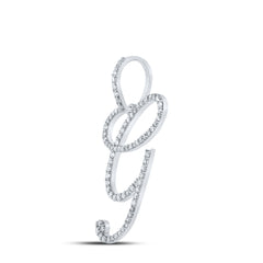 1/2CTW-DIA P1 INITIAL "G" GIFT PENDANT