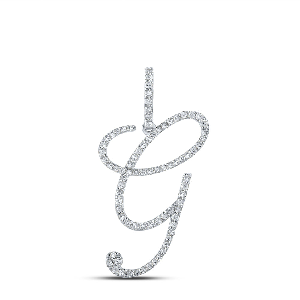 1/2CTW-DIA P1 INITIAL "G" GIFT PENDANT