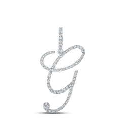 1/2CTW-DIA P1 INITIAL "G" GIFT PENDANT