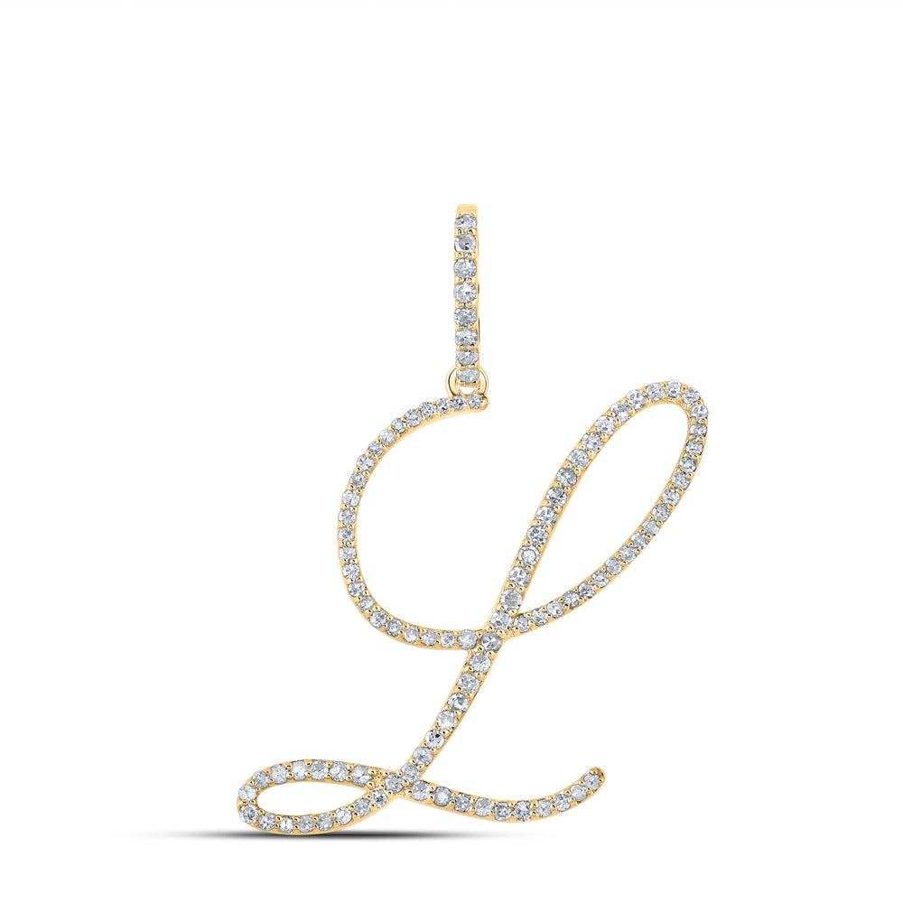 1/2CTW-DIA P1 INITIAL "L" GIFT PENDANT