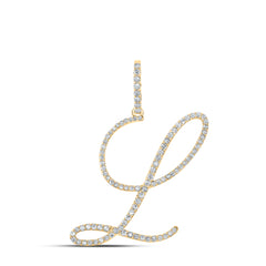 1/2CTW-DIA P1 INITIAL "L" GIFT PENDANT