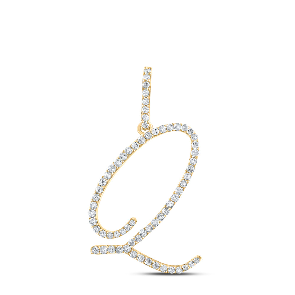 1/2CTW-DIA P1 INITIAL "Q" GIFT PENDANT