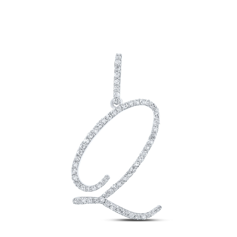 1/2CTW-DIA P1 INITIAL "Q" GIFT PENDANT