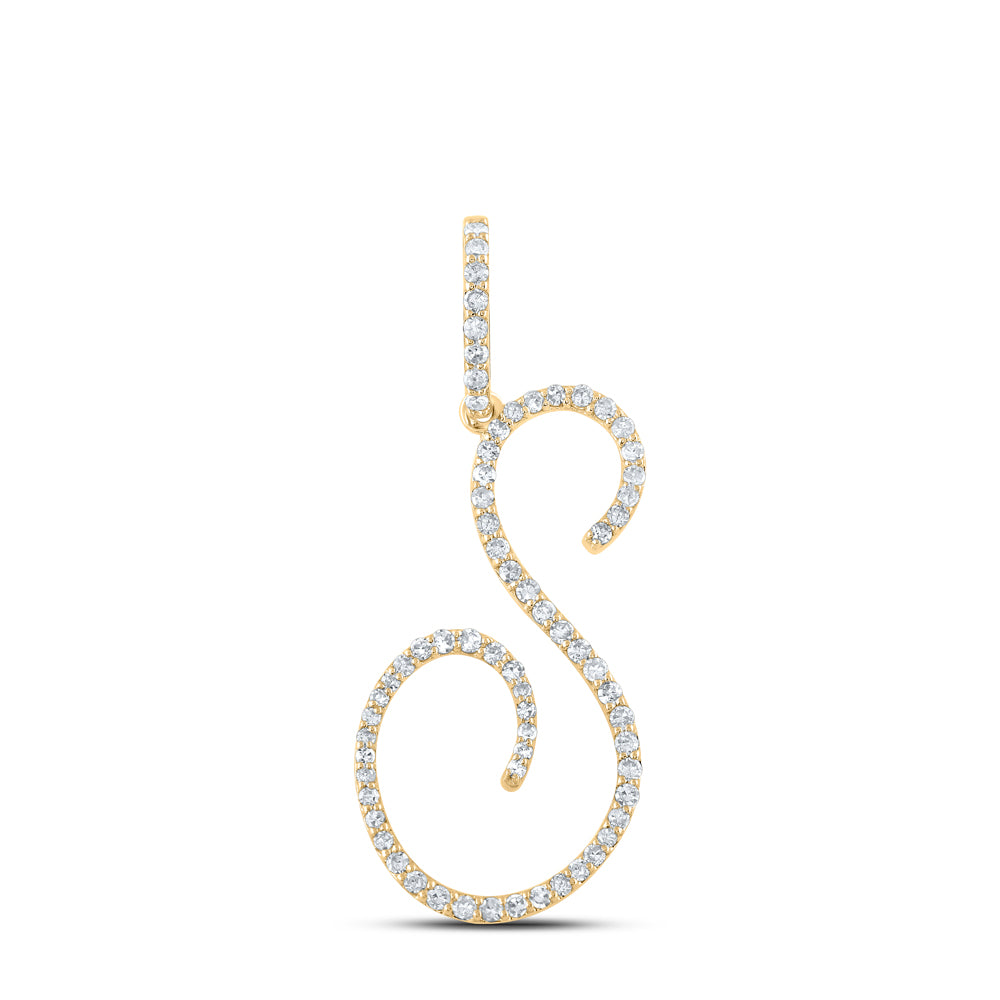 3/8CTW-DIA P1 INITIAL "S" GIFT PENDANT