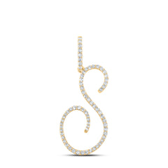 3/8CTW-DIA P1 INITIAL "S" GIFT PENDANT