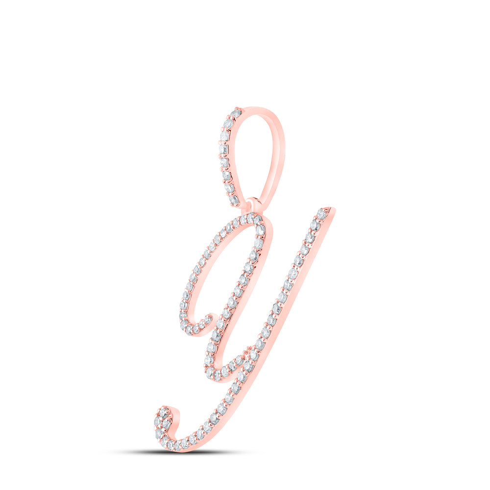 1/2CTW-DIA P1 INITIAL "Y" GIFT PENDANT