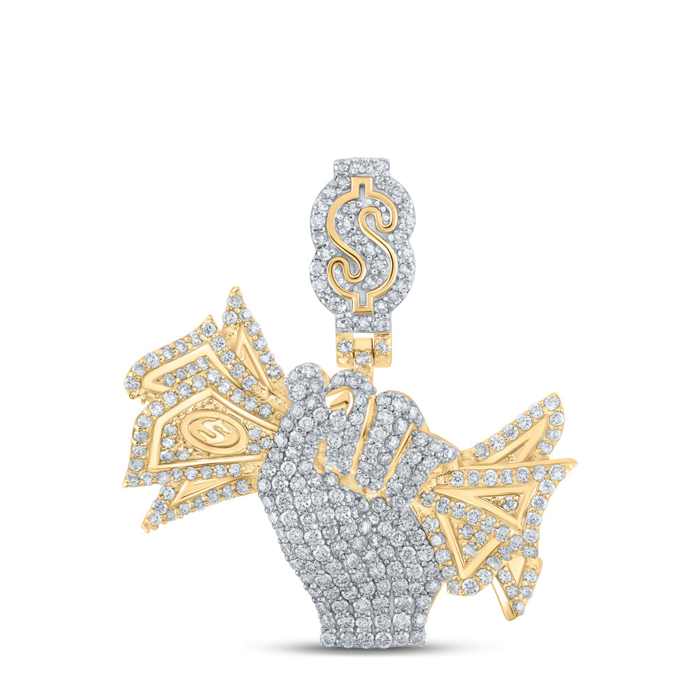 2 5/8CTW-DIA NK ÃMONEY IN HANDÄ MENS CHARM