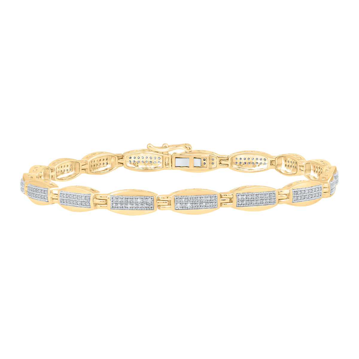 3/4CTW-DIA P1P2 MENS BRACELET (8.5 INCH)