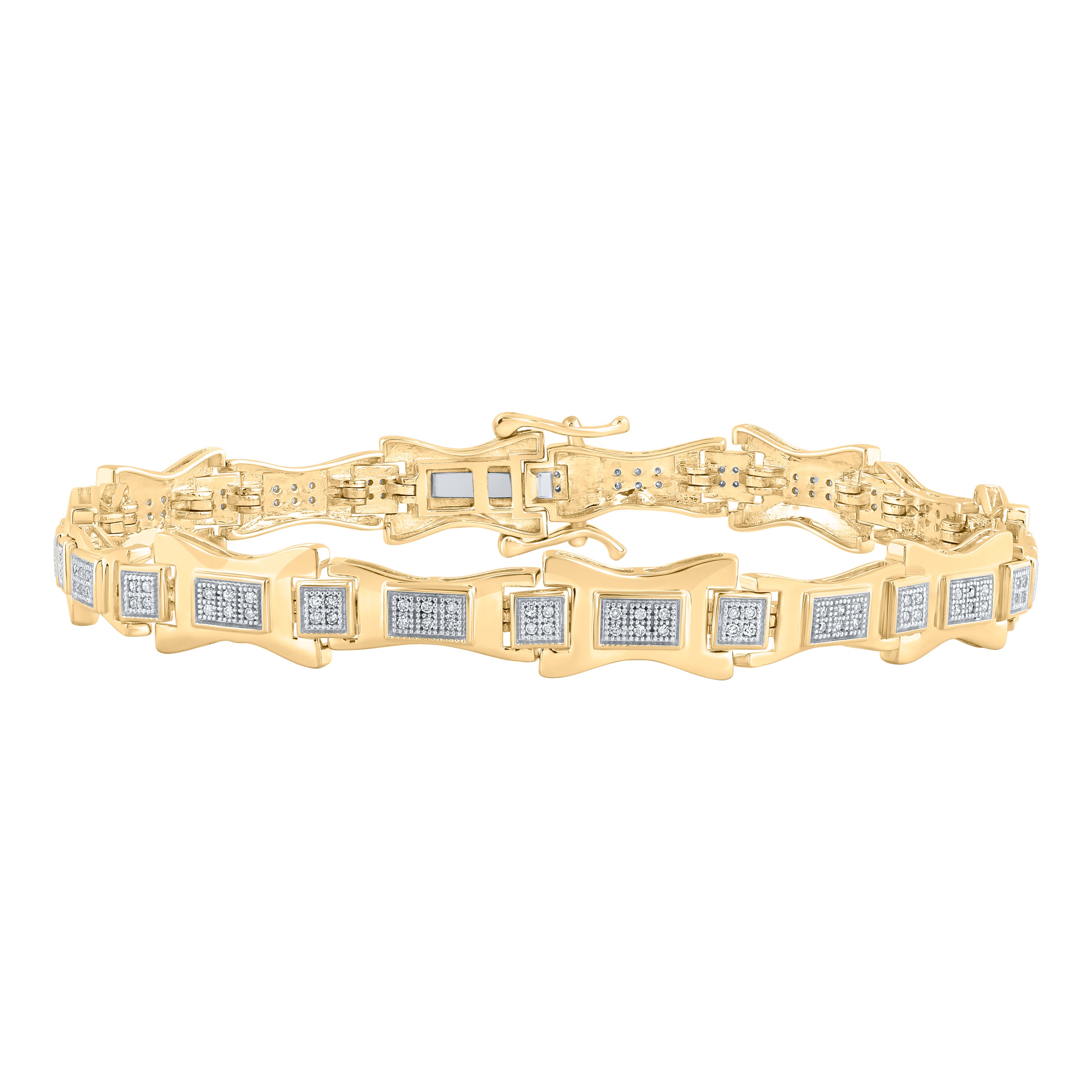 1/2CTW-DIA P1P2 MENS BRACELET (8.5 INCH)