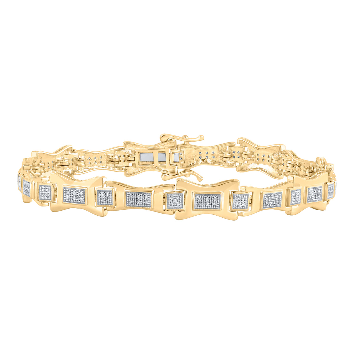 1/2CTW-DIA P1P2 MENS BRACELET (8.5 INCH)