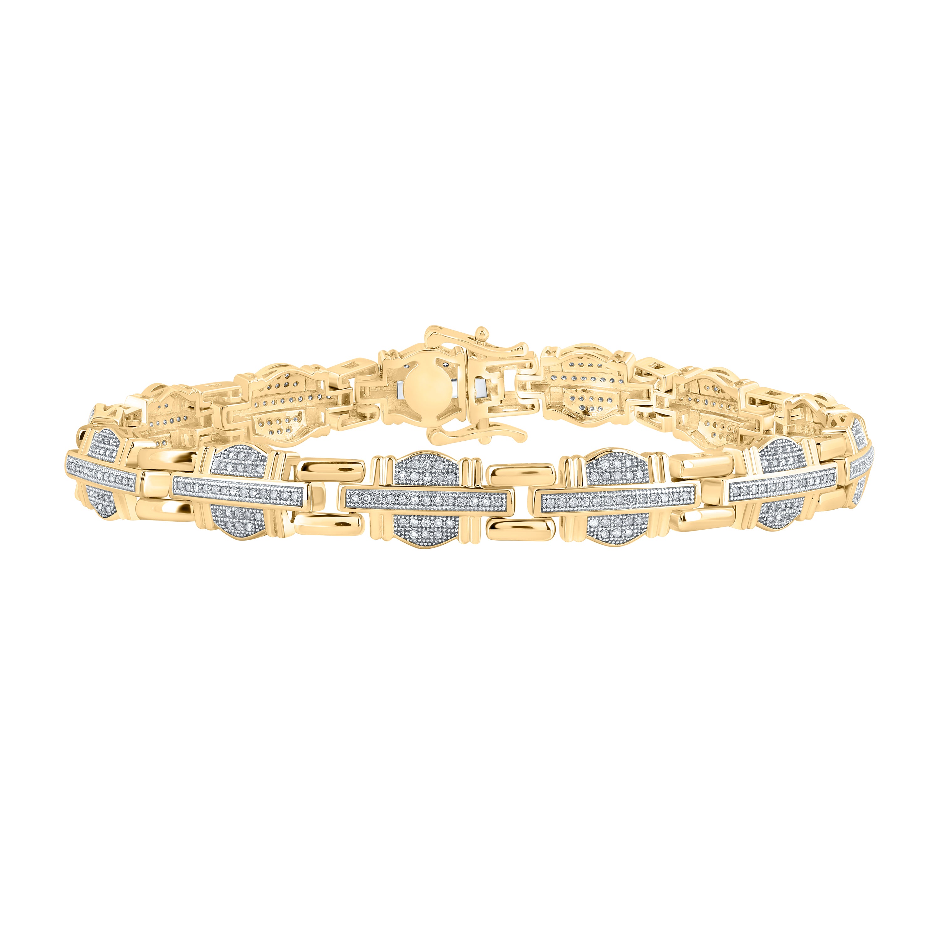 1 CTW-DIA P1P2 MENS BRACELET
