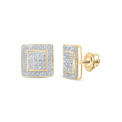 1/5CTW-DIA P3 GIFT SQUARE EARRING