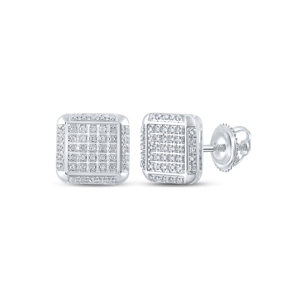 1/4CTW-DIA P3 GIFT SQUARE EARRING
