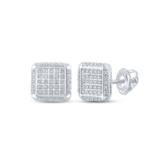 1/4CTW-DIA P3 GIFT SQUARE EARRING