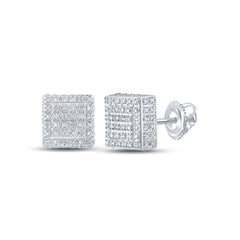 1/2CTW-DIA P3 GIFT SQUARE EARRING