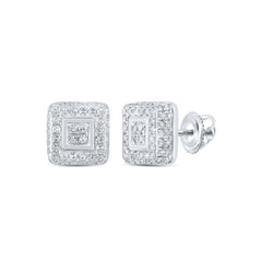 3/8CTW-DIA P3 GIFT SQUARE EARRING