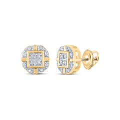 1/12CTW-DIA P3 GIFT SQUARE EARRING