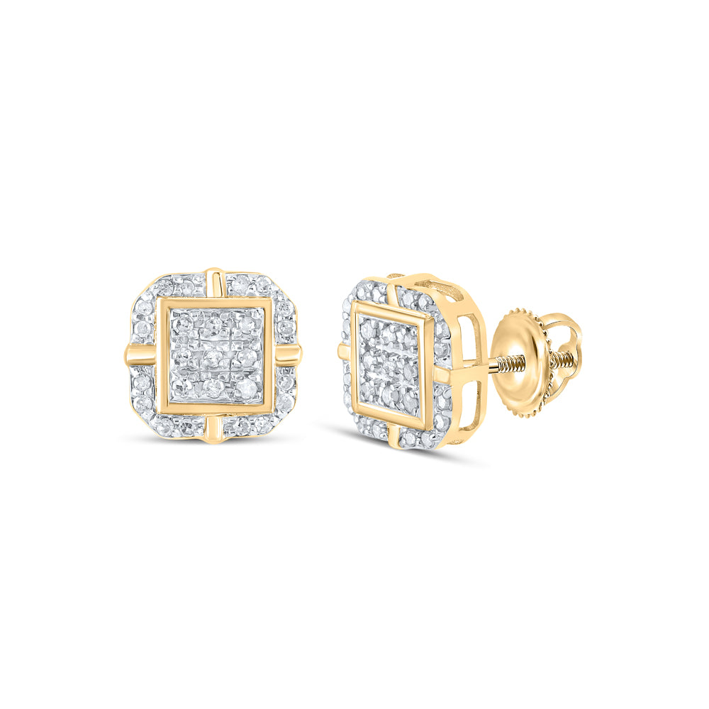 1/6CTW-DIA P3 GIFT SQUARE EARRING