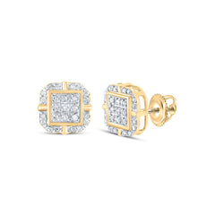 1/6CTW-DIA P3 GIFT SQUARE EARRING