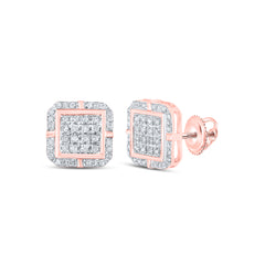 1/4CTW-DIA P3 GIFT SQUARE EARRING