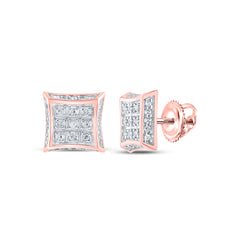 1/6CTW-DIA P3 GIFT SQUARE EARRING