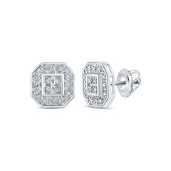 1/10CTW-DIA P3 GIFT SQUARE EARRING