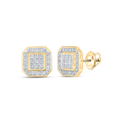 1/6CTW-DIA P3 GIFT SQUARE EARRING