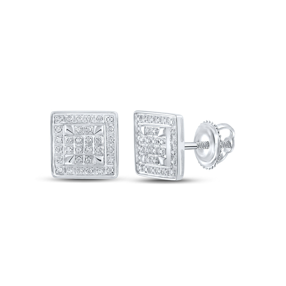 1/5CTW-DIA P3 GIFT SQUARE EARRING