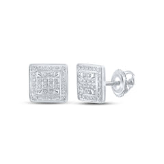 1/5CTW-DIA P3 GIFT SQUARE EARRING