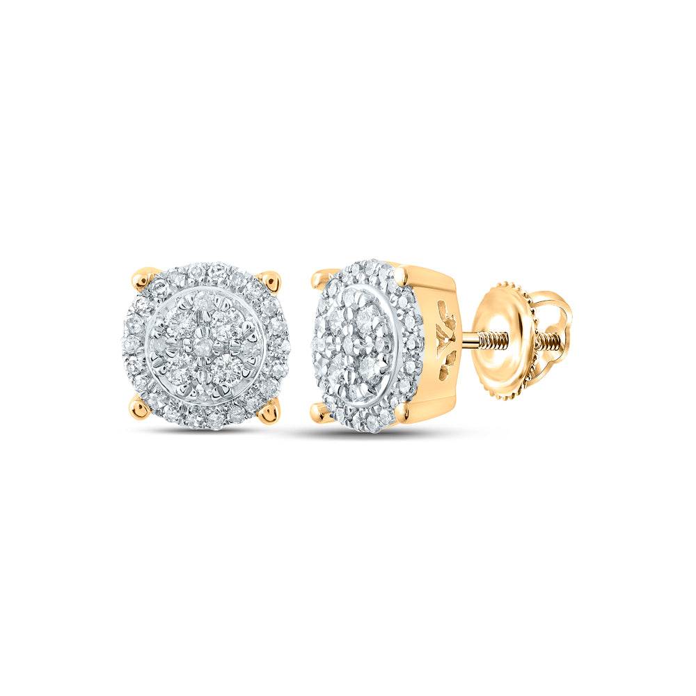 1/4CT-DIA NK FASHION ROUND EARRING