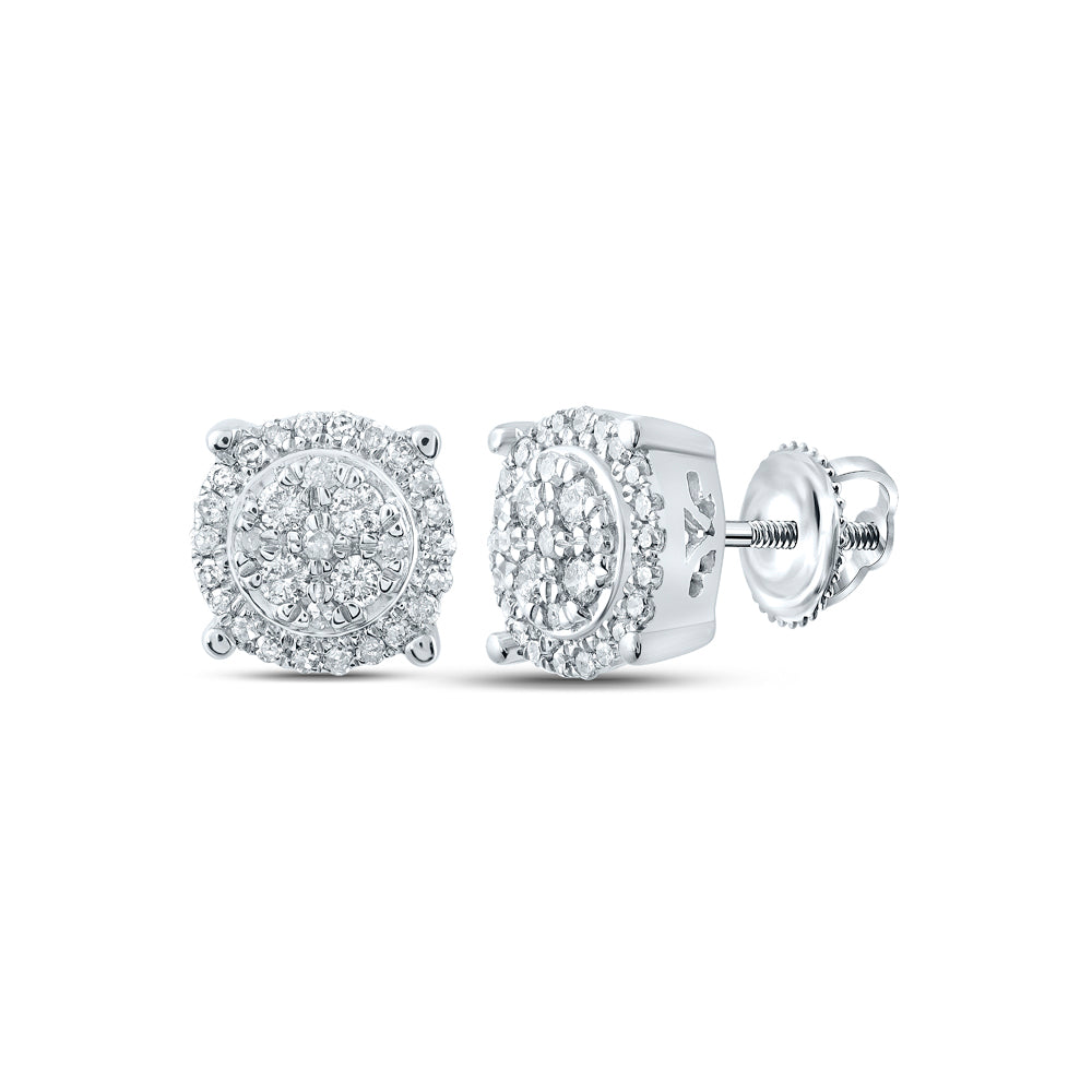 1/4CT-DIA NK FASHION ROUND EARRING