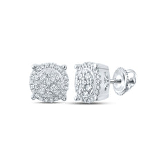 1/4CT-DIA NK FASHION ROUND EARRING