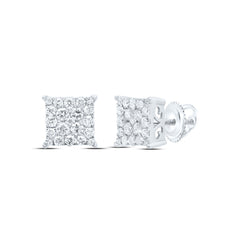 1/2CT-DIA NK FASHION SQUARE EARRING
