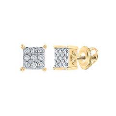 1/6CT-DIA NK FASHION SQUARE EARRING
