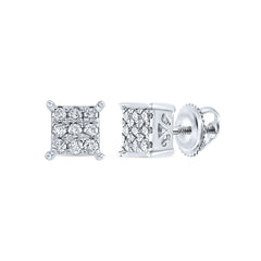 1/6CT-DIA NK FASHION SQUARE EARRING
