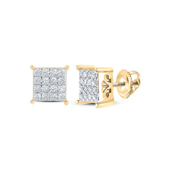 1/4CT-DIA NK FASHION SQUARE EARRING