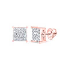 1/4CT-DIA NK FASHION SQUARE EARRING