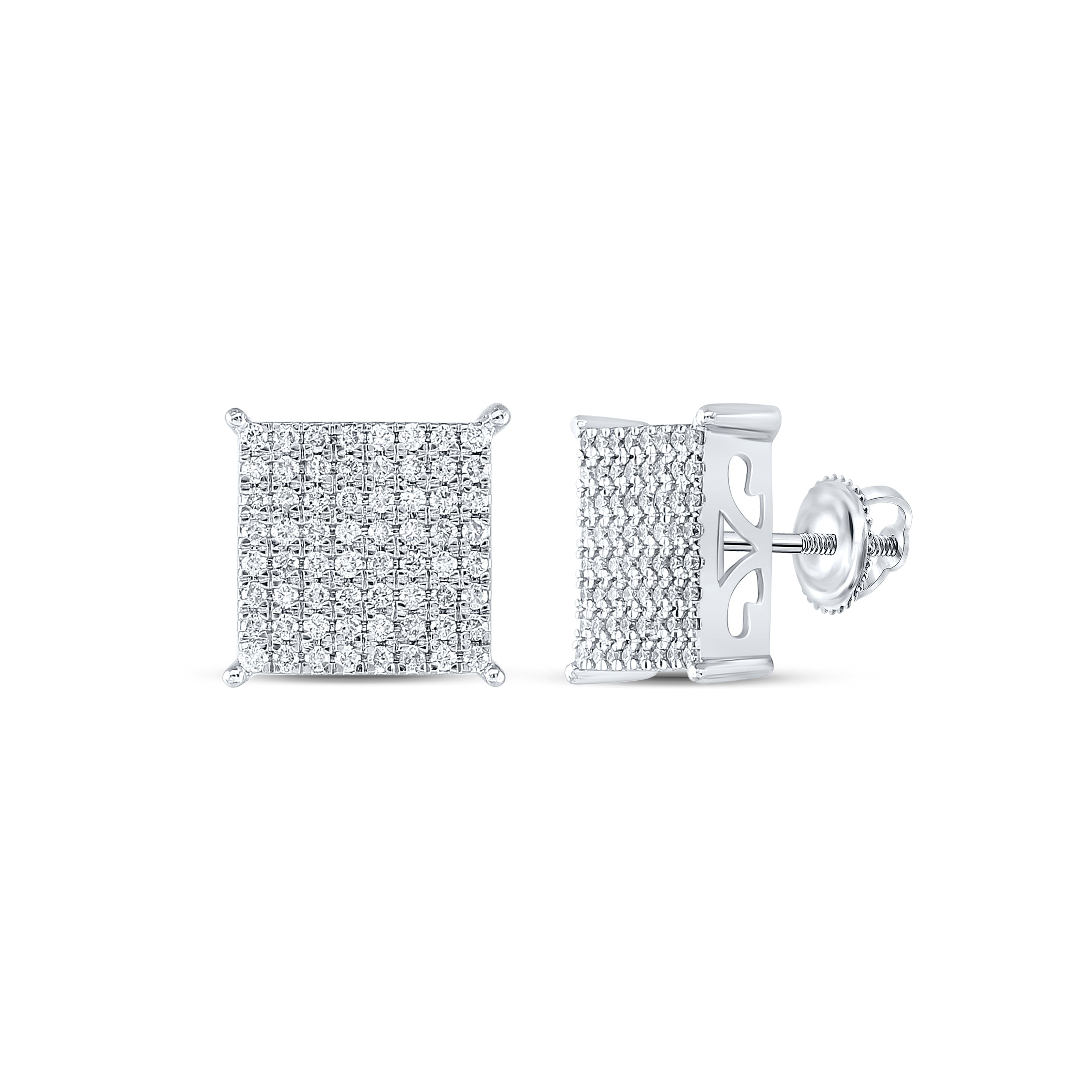 1CT-DIA NK FASHION SQUARE EARRING