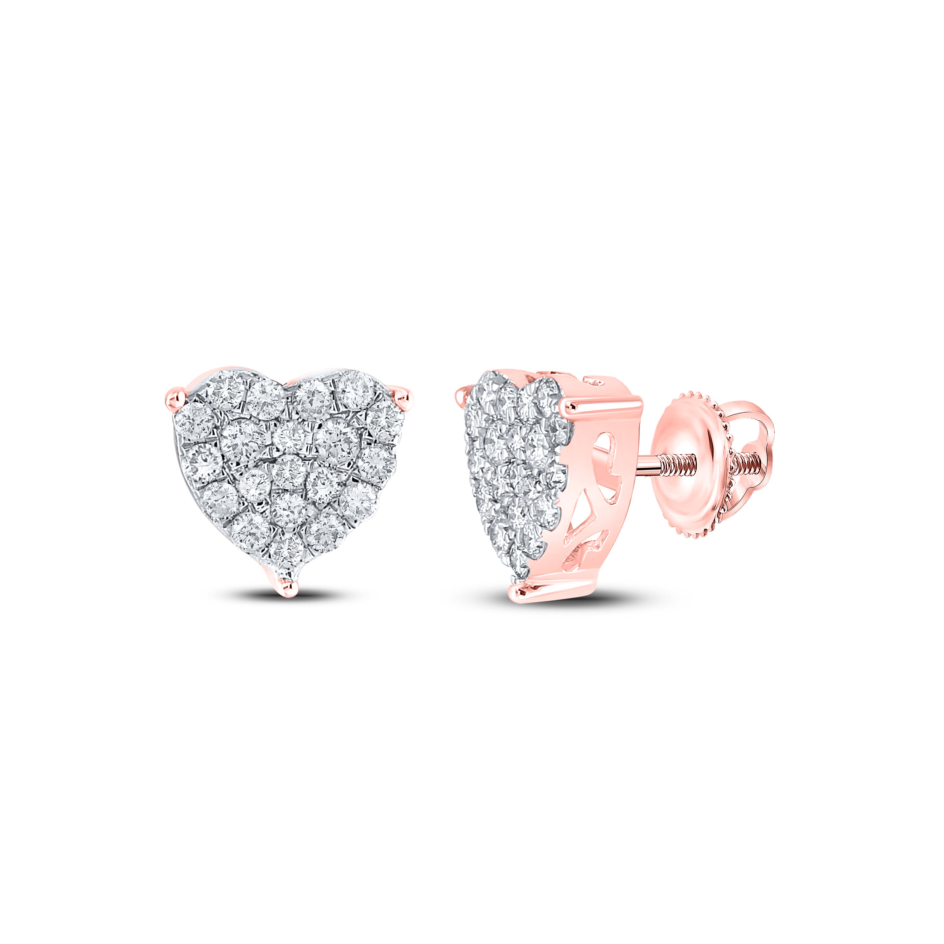 1CT-DIA NK FASHION HEART EARRING
