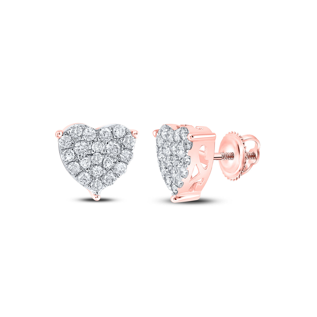 1CT-DIA NK FASHION HEART EARRING