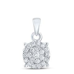 1/4CTW-DIA NK FASHION ROUND PENDANT