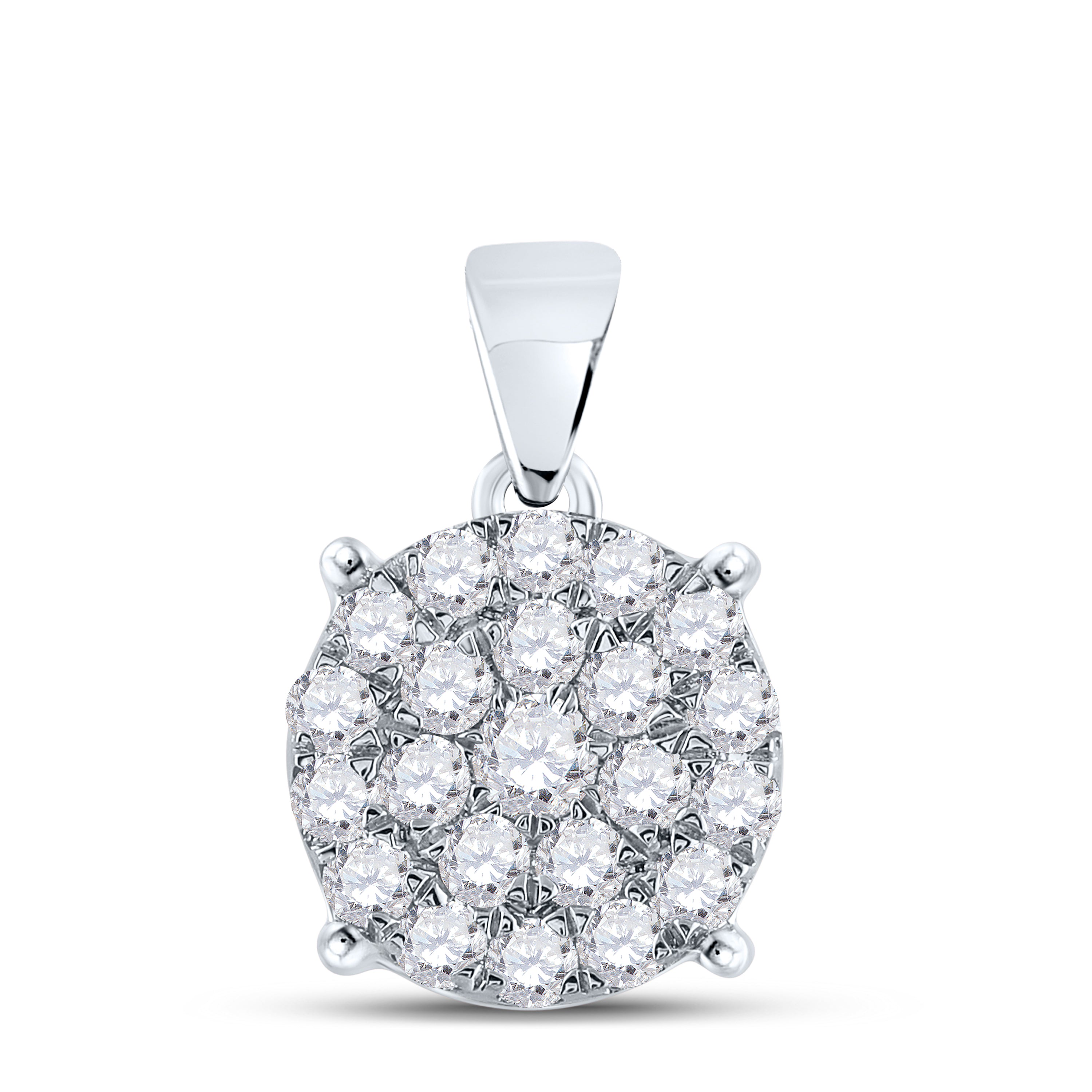 3/4CTW-DIA NK FASHION ROUND PENDANT