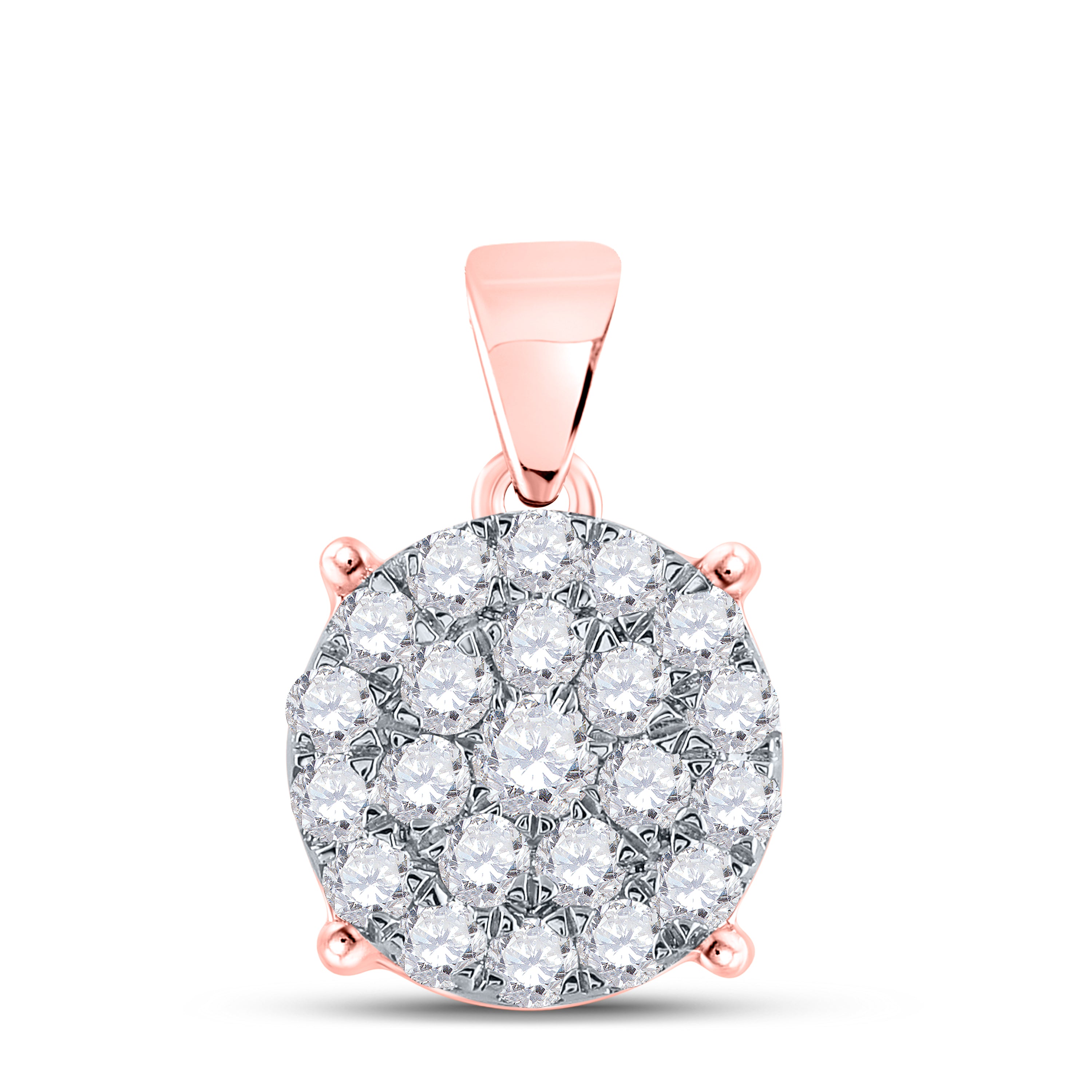 3/4CTW-DIA NK FASHION ROUND PENDANT
