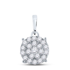 1 1/2CTW-DIA NK FASHION ROUND PENDANT