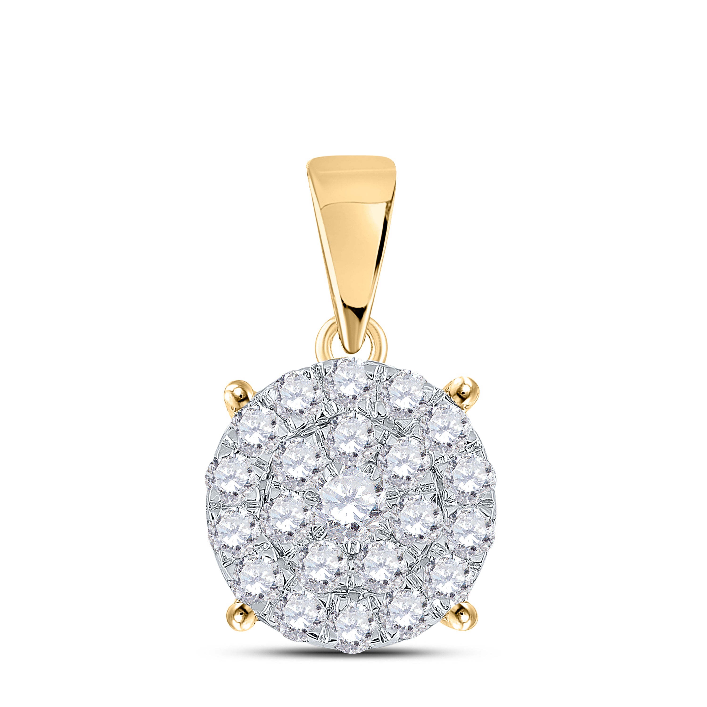 2CTW-DIA NK FASHION ROUND PENDANT