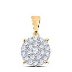2CTW-DIA NK FASHION ROUND PENDANT
