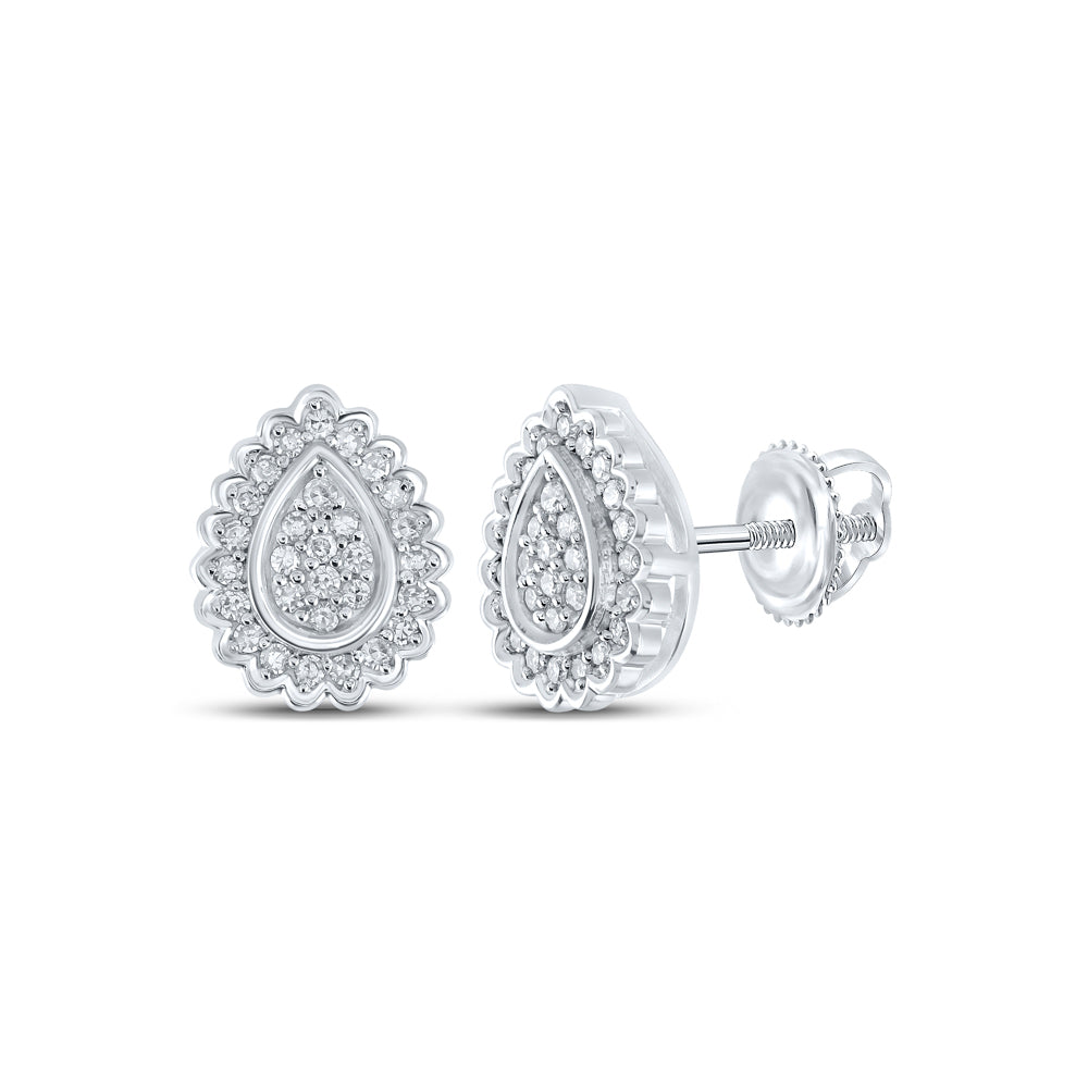 1/4CTW-DIA CN GIFT PEAR EARRING
